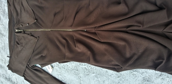 NWT - Nicole Miller Off the shoulder brown dress - Picture 4 of 16